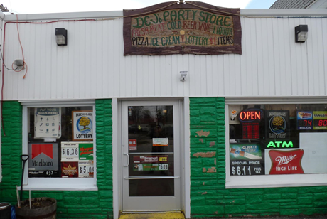 De-J's Party Store logo